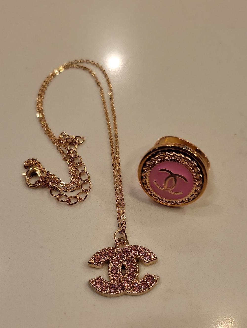 CC Boutique Necklace Ring Set With Extender